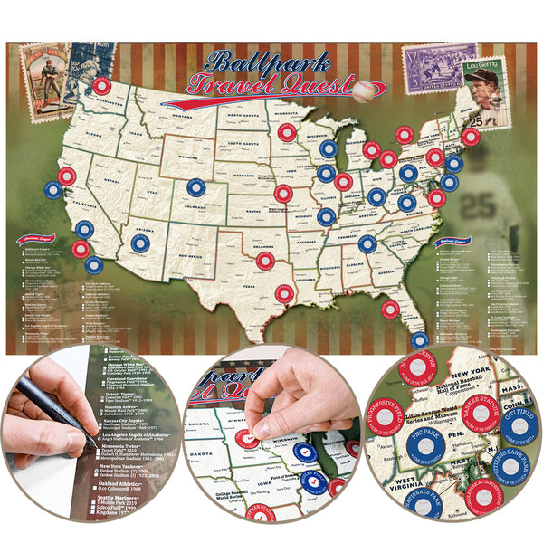 Ballpark Travel Quest Poster