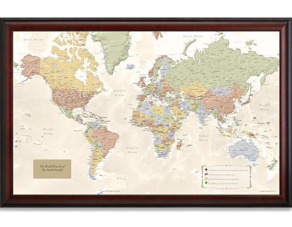 Personalized World Travel Quest Map