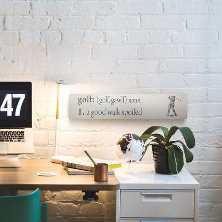 Golf (A Good Walk Spoiled) Plaque