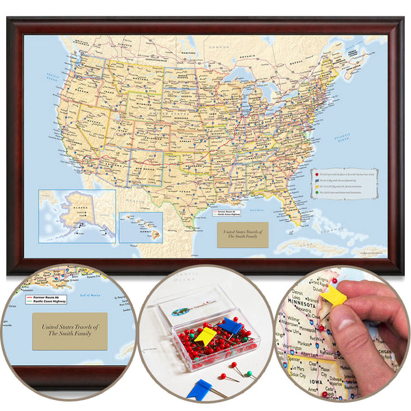 Personalized US Travel Map