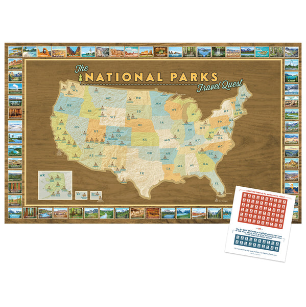 National Parks Travel Quest Poster