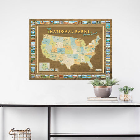 National Parks Travel Quest Map