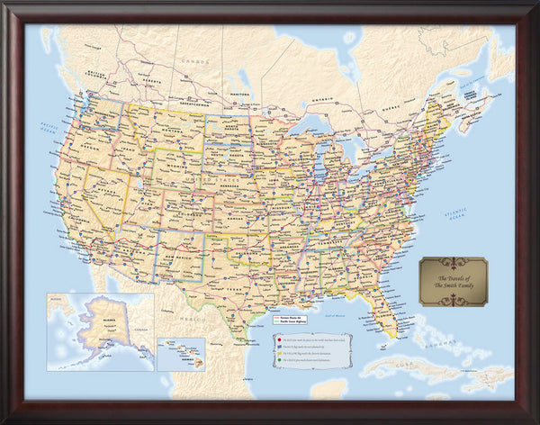 Personalized US Travel Map