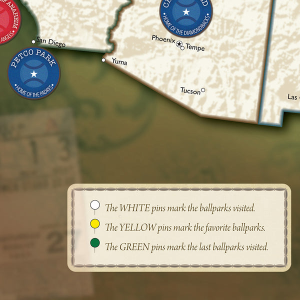 Ballpark Travel Quest Map