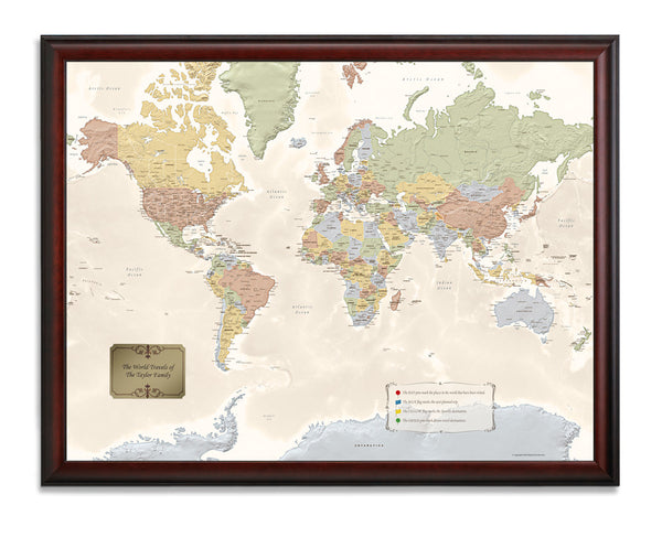 Personalized World Travel Quest Map