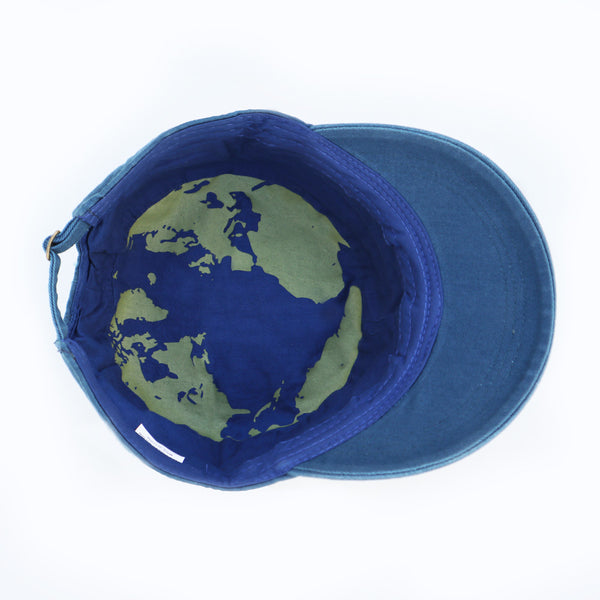 Think GLOBALLY! 100% Organic Cotton Corps-Style Thinking Cap